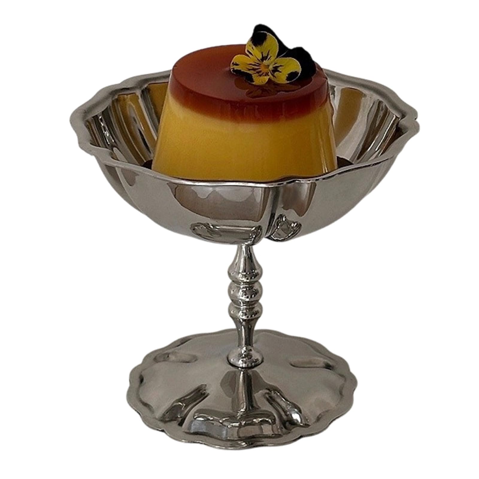 APGLSXY Multipurpose Stainless Steel Serving Cup for Dessert Salads Drink Goblet Easy to Clean Kitchen Essential Multipurpose Dessert Bowl