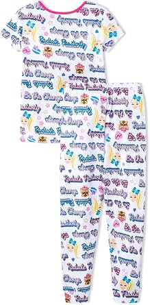 JoJo Siwa Girls' Pajama Set, Radiate Positivity, Size 4