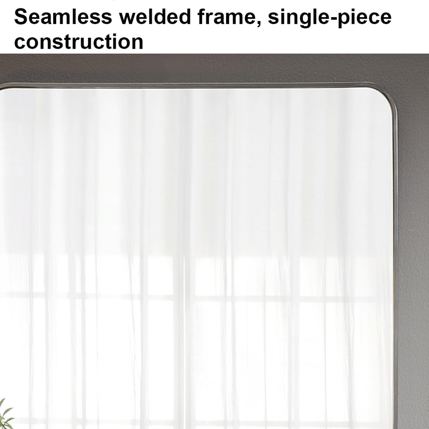 Specchiera da Parete Rettangolare ，Specchio Trucco，Facile da Montare, Orizzontale/Verticale，Specchio Moderno ，HD Vetro Temperato，per Armadio Palestra Ingresso Soggiorno(Rose Gold,70*50cm(28*20in))