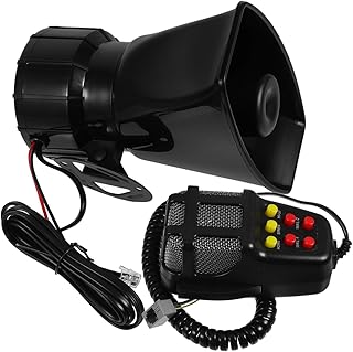 12v Car Train Air Horn Loud: 7 Sounds Impact Train Air Horn Drill Attachment for Suv Truck Motorcycle 110db for Safety & Emergency Use