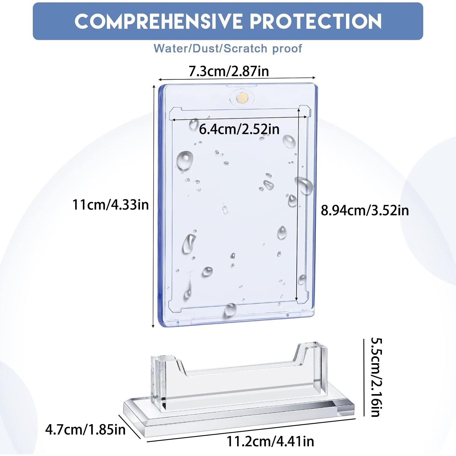 Porta Carte Magnetico Spessore 35PT con Forte Magnete, 6pcs