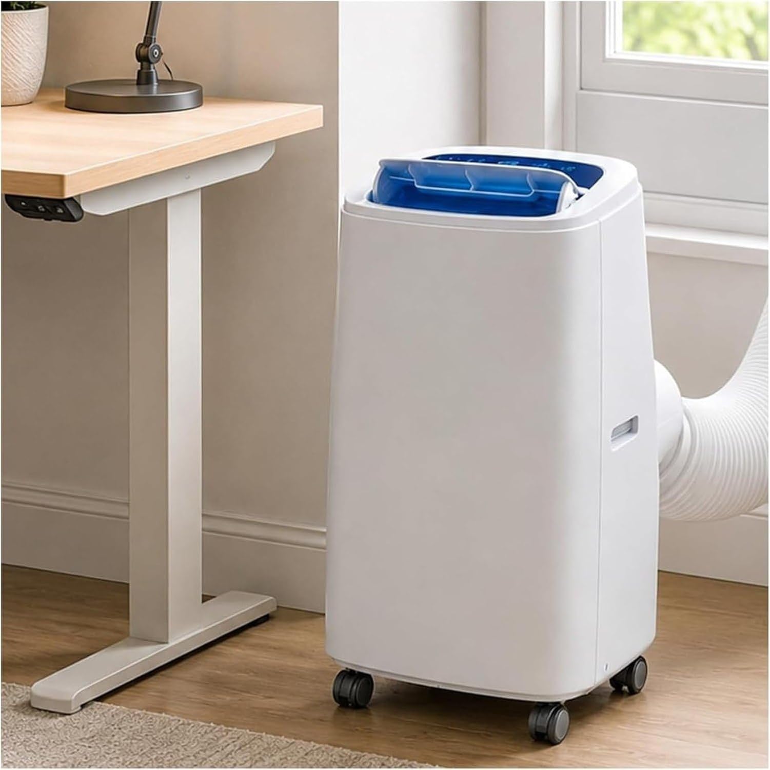 Aire Acondicionado Portátil Frío Calor y Ventilador Deshumidificador 18000 BTU Modo Calefacción con Temporizador 24h Oscilación 120º para Habitaciones hasta 30, (14000btu), (14000BTU)