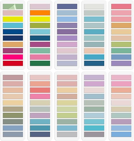 Amazon.com : Koogel 2000PCS Book Tabs for Annotating, Sticky Clear ...