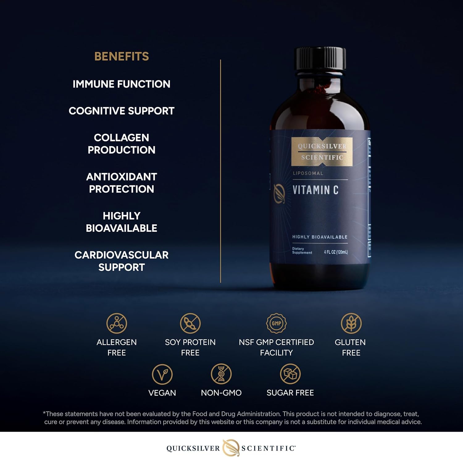 Quicksilver Scientific Liposomal Vitamin C, Vegan & Non-GMO, 4oz / 120ml — Amazon image 4