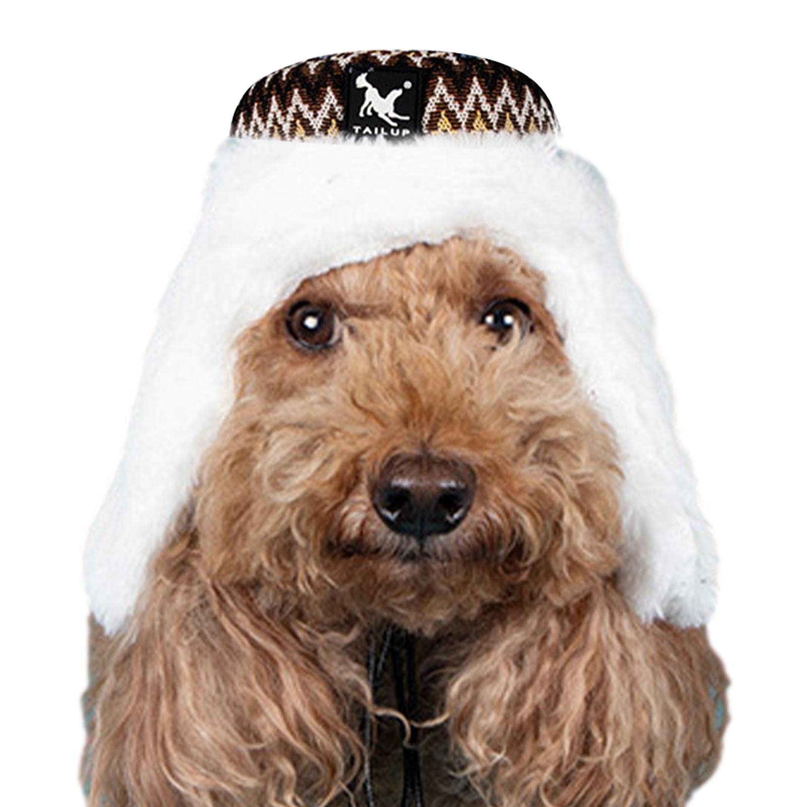 YUAB Winter Hats for Dogs Winter Adjustable Pet Cap with Earmuffs  Breathable Headwear, Pets Warm Trapper Hat for Small Medium Dogs, Winter Pet