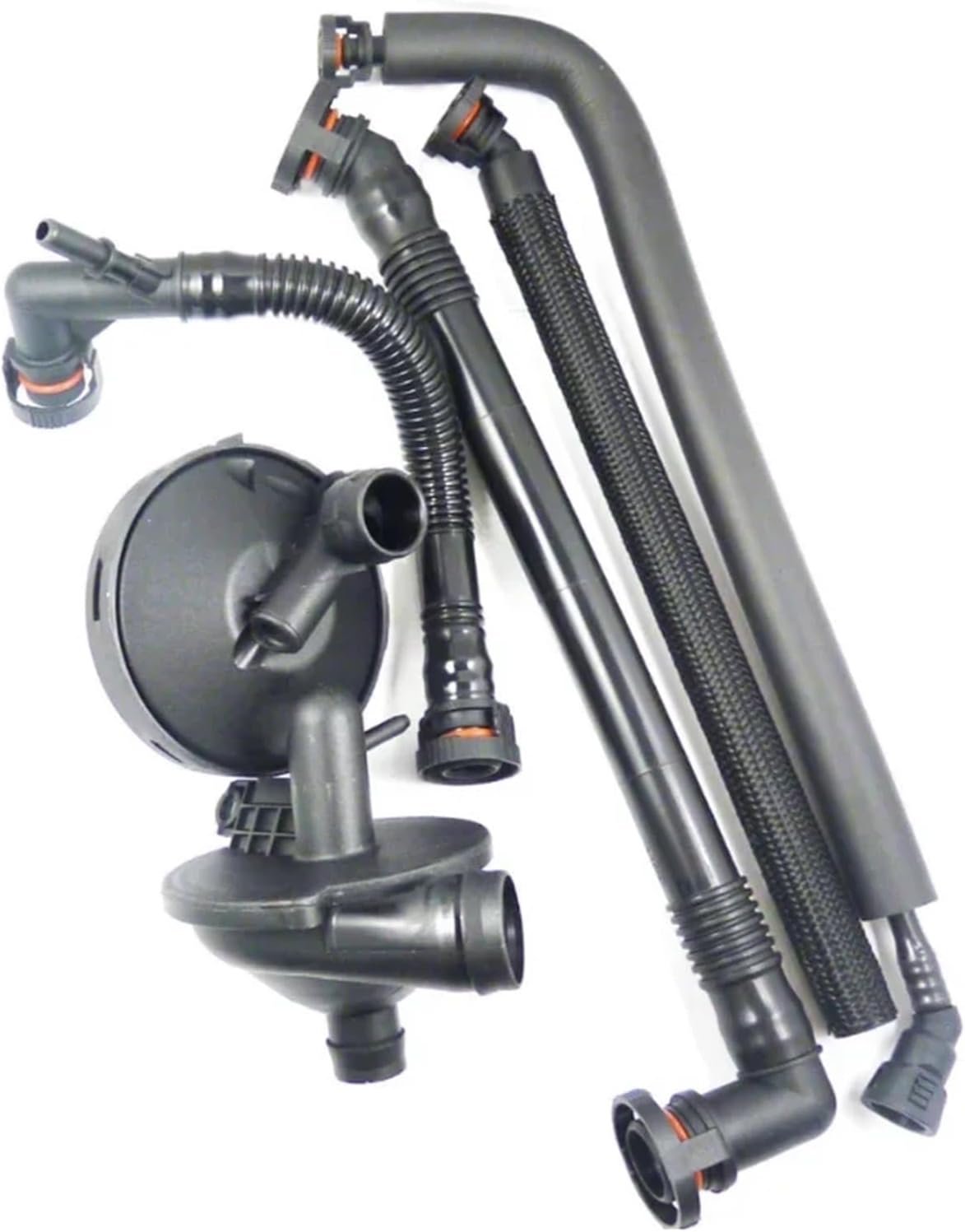 Crankcase Vent Hose Pipe Compatible with E39 1997 1998 1999 2000 2001 2002 2003 2004 Car Engine Crankcase Vent Valve Separator Hose Pipe Kit 11617501566