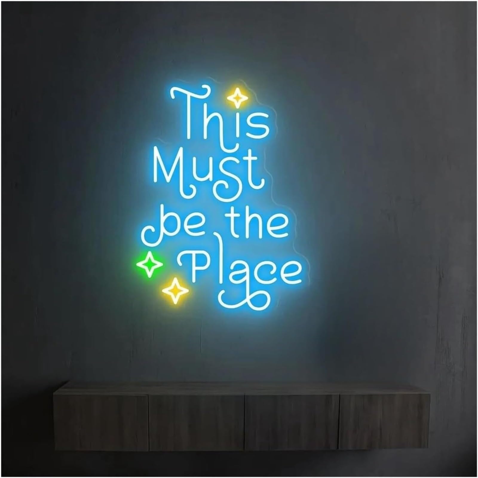 Wexxaii neon Light Sign for neon Lamp This Must Be The Place for Sign LED Light Dimmable for Powered 38cmx28cm(D)
