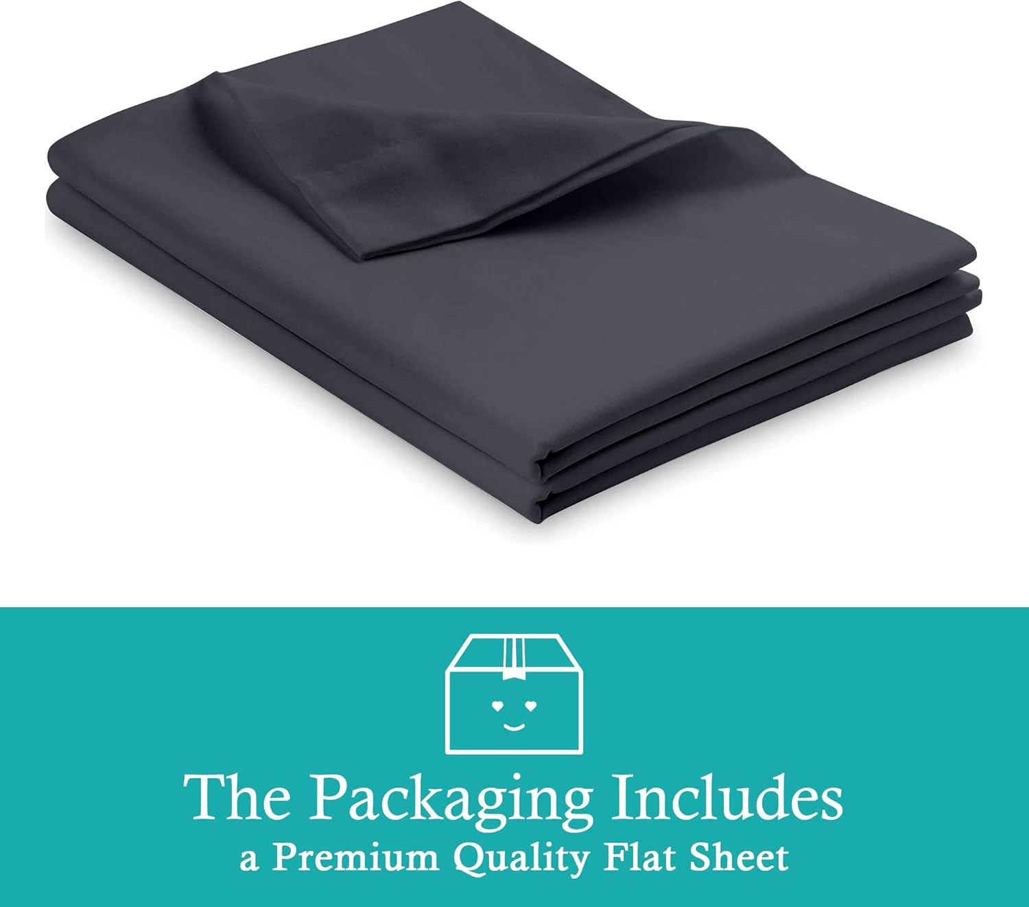 Oversized Cal-King Grey Flat Sheet 600 Thread Count 100% Egyptian Cotton 1 Piece Flat Sheet Soft & Silky Cool Luxury Sateen Weave for Home & Hotel Oversize