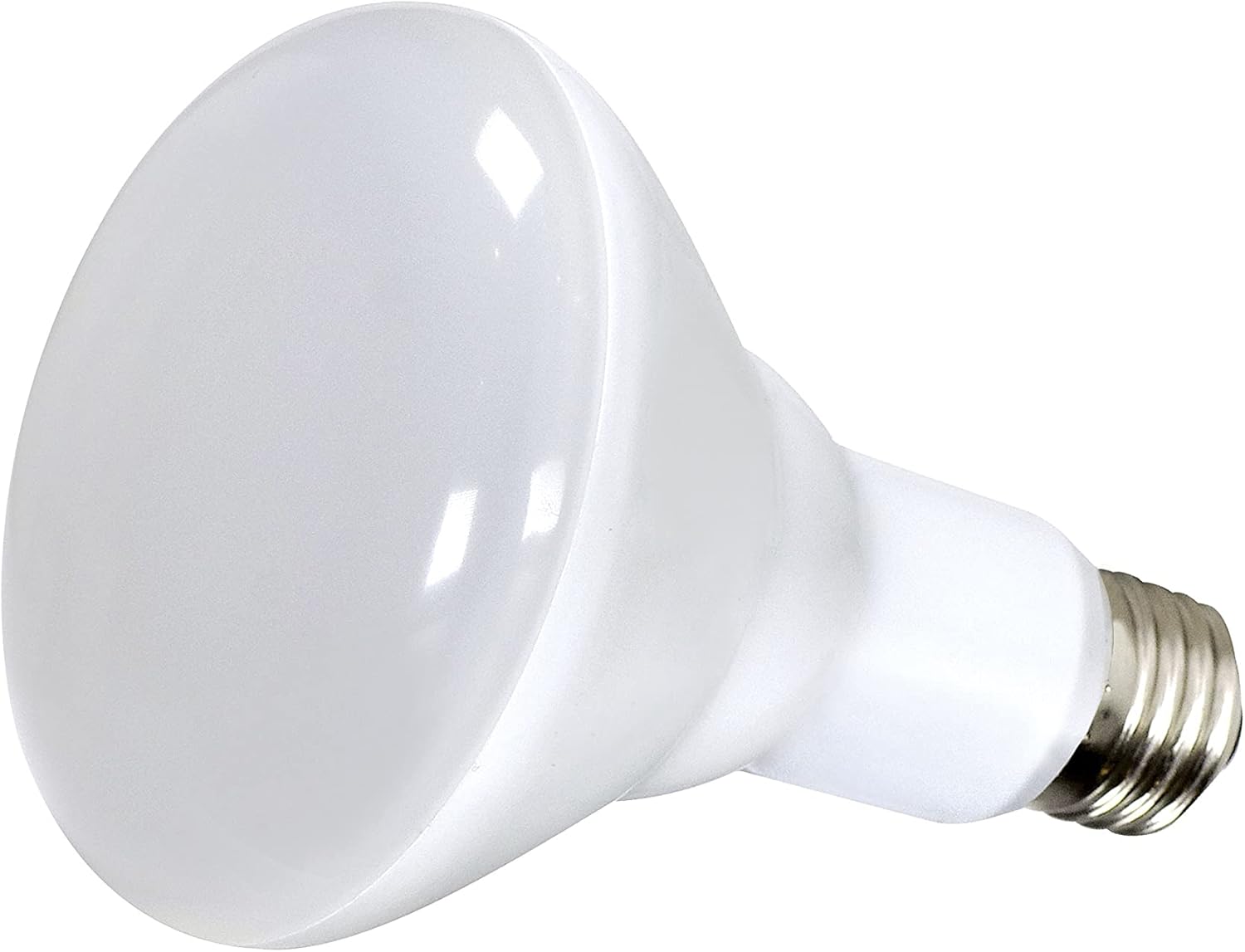 Satco S9021 Medium Light Bulb in White Finish, Frosted