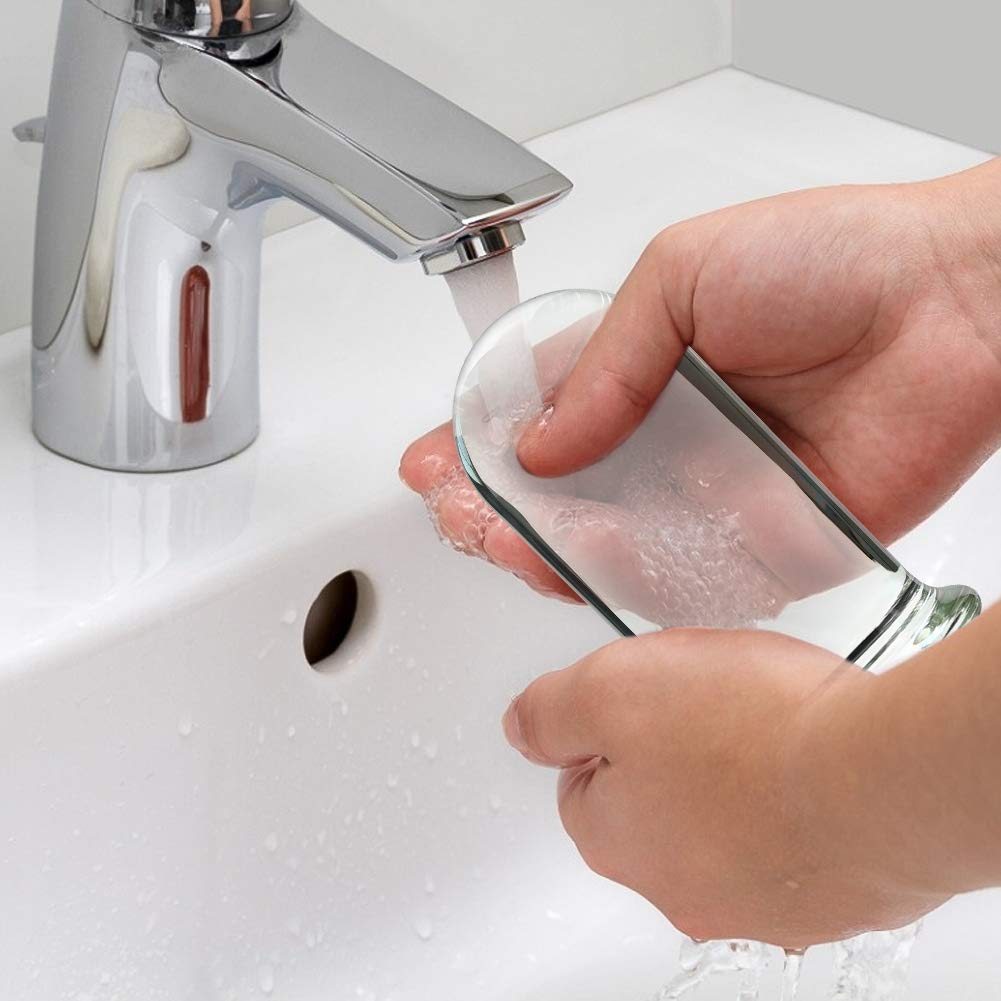 Roluck Consolador de Cristal Buttplug Trainer, Estimulador del Punto G, Roluck Consoladores Anales de Cristal para Mujeres y Hombres Juguetes Sexuales Anal