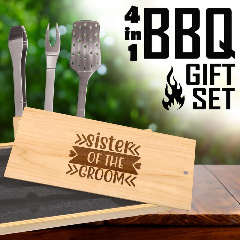 Set para Parrilla con Espátula, Pinzas y Tenedor en Acero Inoxidable miniatura 6