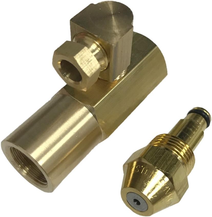 Delavan 30609-4 0.40 GPH Waste Oil Nozzle with EN4068 Brass Adapter. (EN4068 Substitute for Hago 60656, 030L4068)