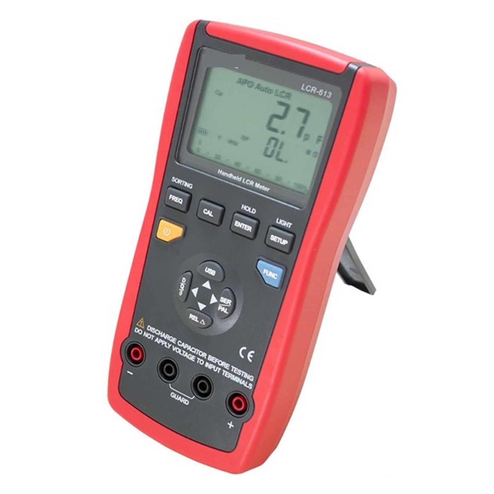 Testeur Numérique Portatif RLC LCR-613 KHz, Avec Transfert De Données USB, Batterie DC 9V, Plage Capacité 0,01pF-20mF, 100