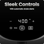 Chefman 2 Qt Mini Air Fryer – Compact and Space-Saving Air Fryer, PFAS-Free Nonstick Basket, Quick & Easy Meals in Minutes, Perfect for Apartments and Dorms, Digital Timer and Shake Reminders – Grey