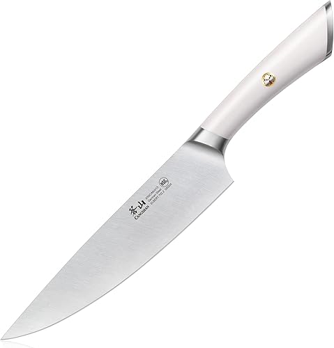 Miniatura 8 de Cangshan Cuchillos de chef forjados de acero alemán serie ELBERT (negro, 8 pulgadas)