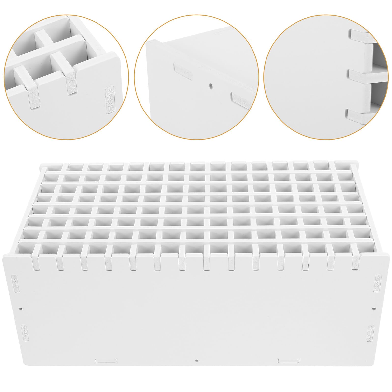 Healeved Organizer da Scrivania in Legno 120 Scomparti Portaoggetti per Penne Portapenne Multifunzione Stabile per Casa Ufficio e Scuola