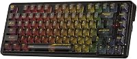 Redragon K649 Pro 78% Wireless Gasket RGB Gaming Keyboard - Hot-Swap, 5-Layer Noise Reduction, Tri-Mode, Transparent Design