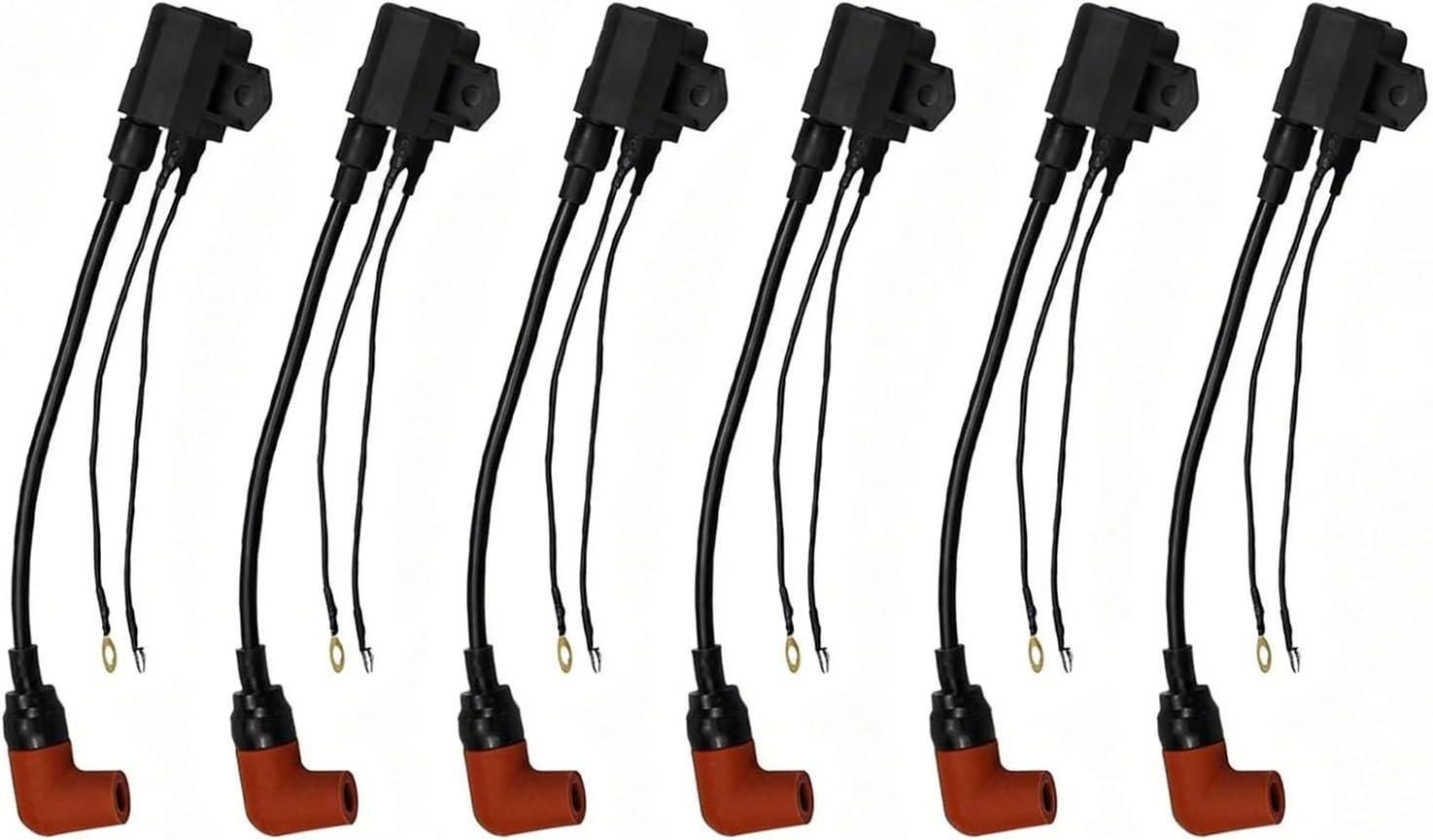 6R3-85570-01-00 6R3-85570-00-00 Ignition Coils 6 pcs Compatible with Yamaha Outboard 100hp 115hp 130hp 140hp 150hp 175hp 200hp 225hp (2 Stroke) Engines 697-85570-00-00 6H2-85570-00-00