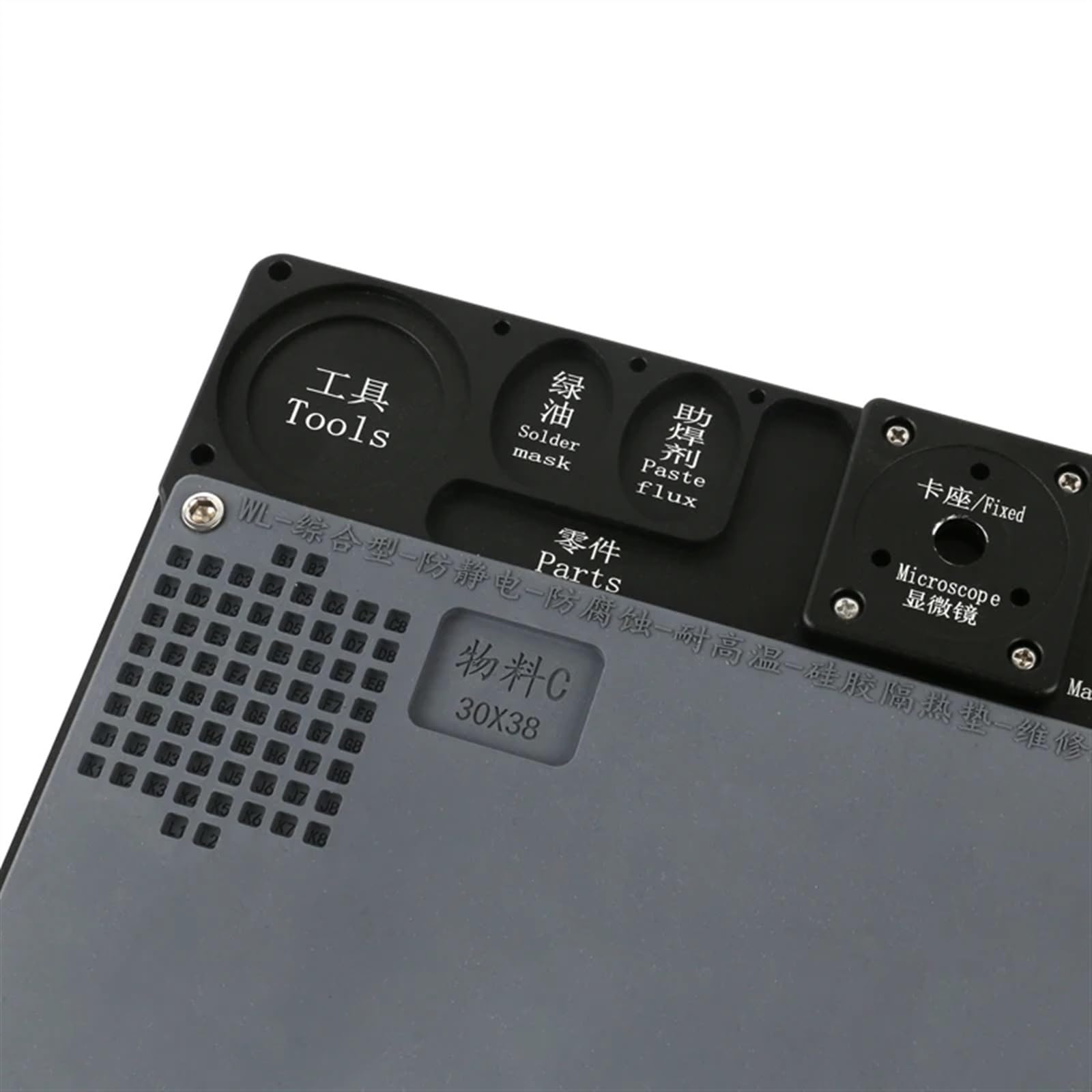 Support de Microscope trinoculaire multifonction en alliage d'aluminium, support de Base de table de travail, plate-forme d'entretien for caméra vidéo