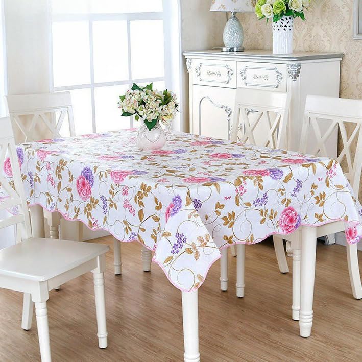 Nappe en PVC pour table à manger et repas conviviaux en famille