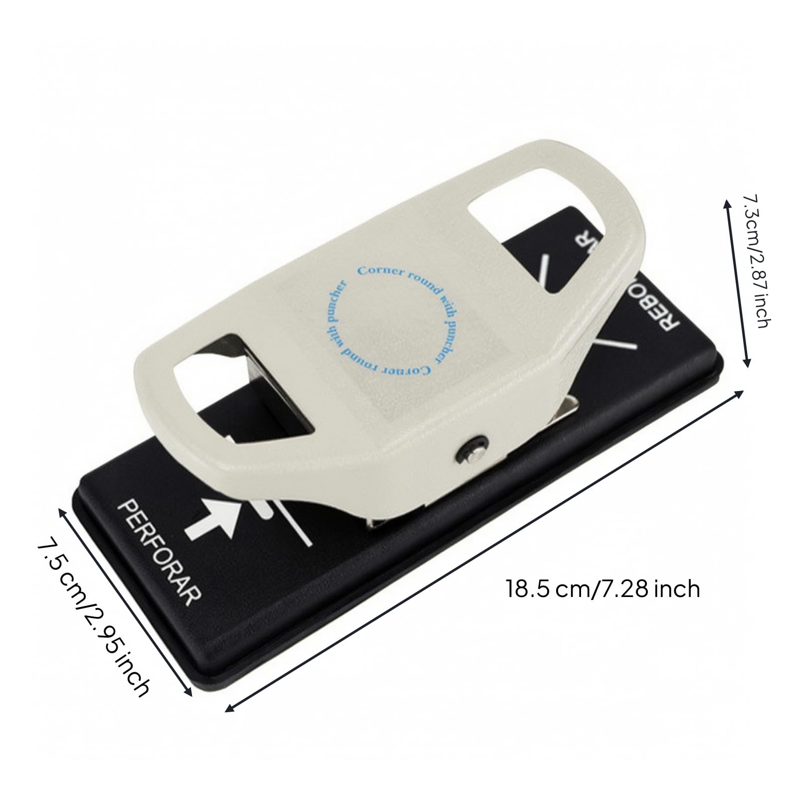 Punzonatrice da Tavolo Compatta | Alta Precisione, Perforatrice per Angoli Arrotondati, Compatto, Utensile, Laboratorio, Ufficio, Professionisti Del Packaging, 3.5x15 .4