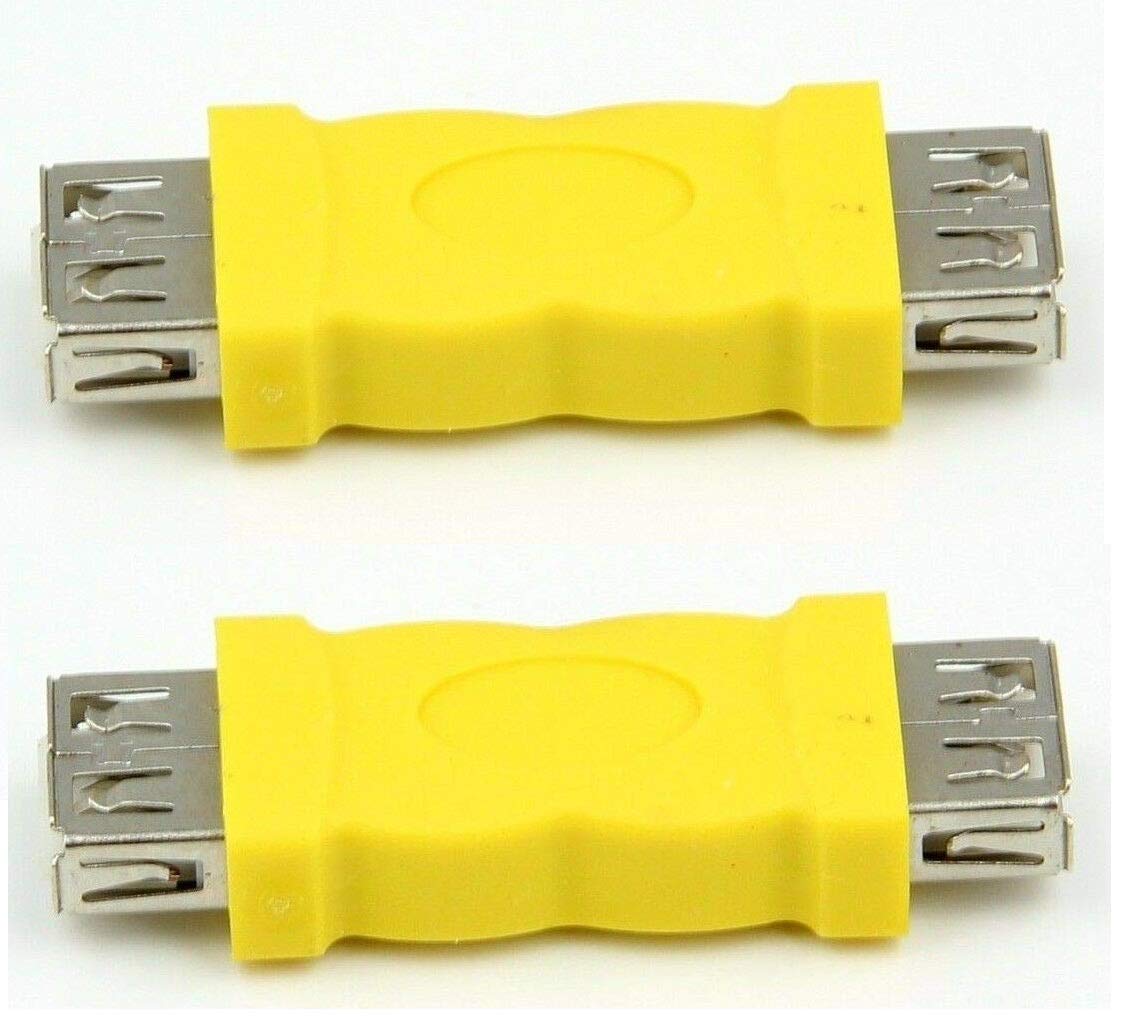 USB 2.0 AF/AF Plug Type A Female to Type A Female Adapter Connector Converter (2 Pieces) Compatible with Laptop Computer Hard Drive Printer Camera-image-8