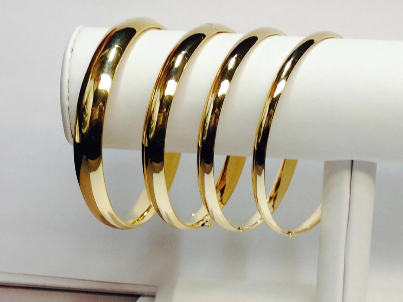 Amazon | 14 KゴールドShineyバングルHingedブレスレット7 