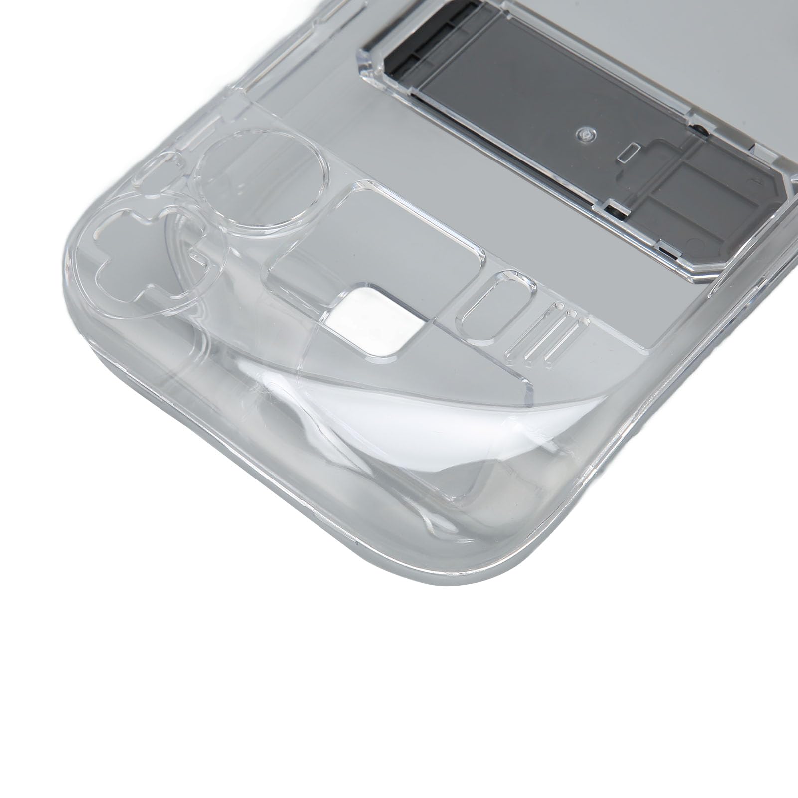 RASTKY Ultradünne, Durchsichtige Kickstand-Schutzhülle von Steam Deck – Transparentes Hart-PC-Design mit Stoßdämpfung, Rutschfestem Griff und Zugang zu Anschlüssen – Spielkonsole mit Ständer
