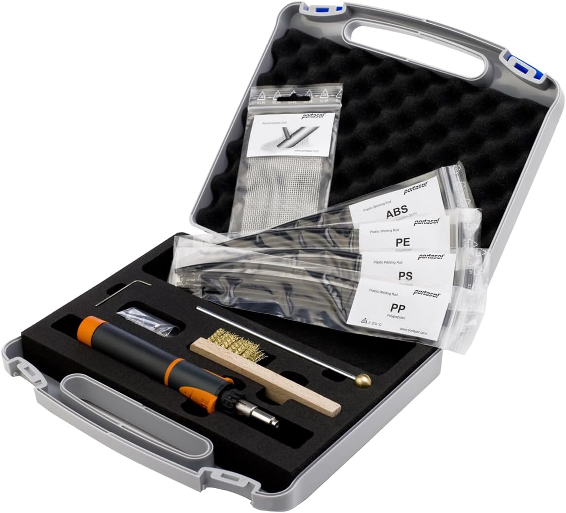 Portasol 11289210 Plastic Welding Kit Gray/Orange, 7-inch