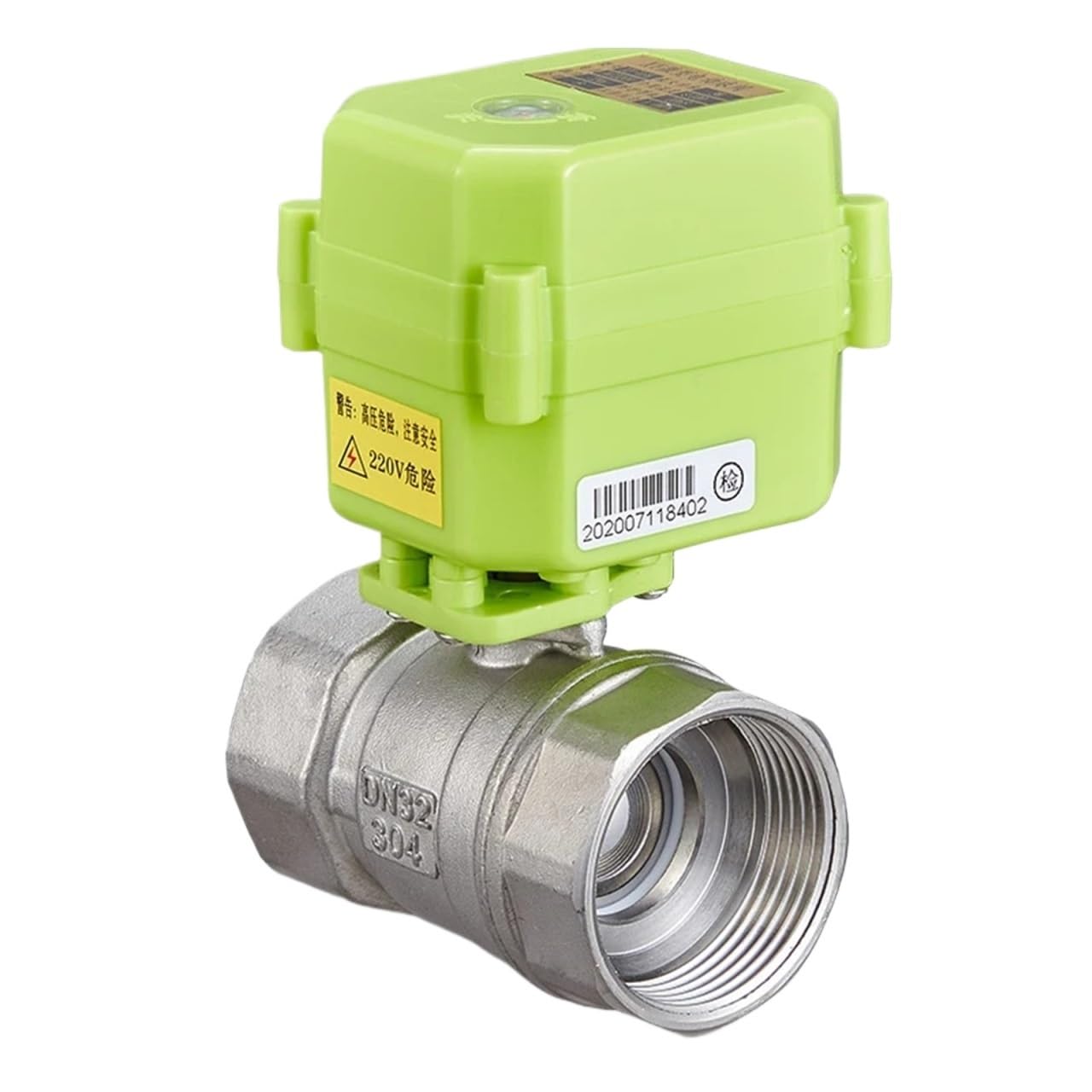 Válvula de bola motorizada automática de acero inoxidable 1/4 para control de fluidos