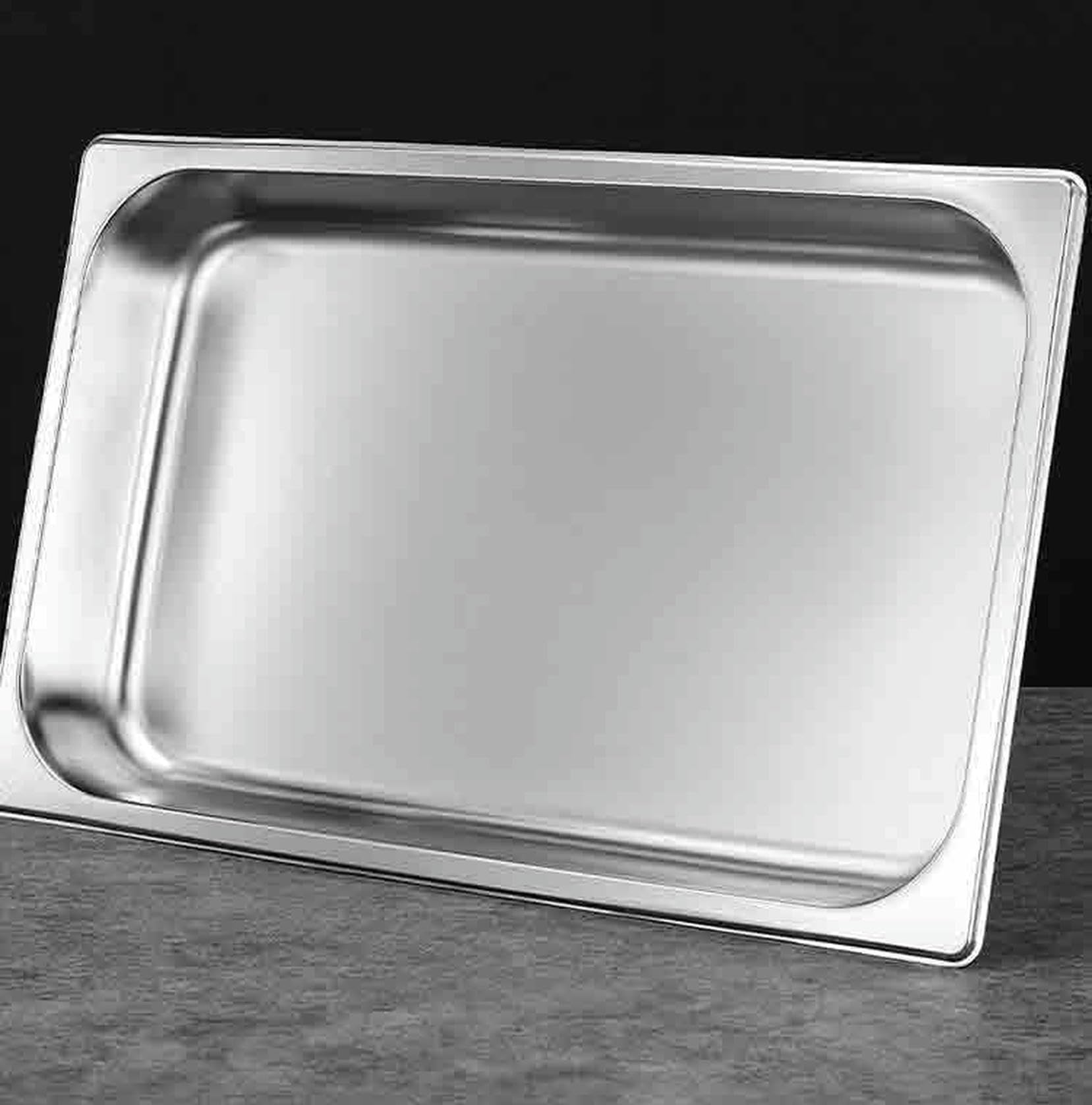 Juego de calentador de alimentos, de acero inoxidable, con doble sartén y tapa para catering, bodas, fiestas, banquetes y eventos