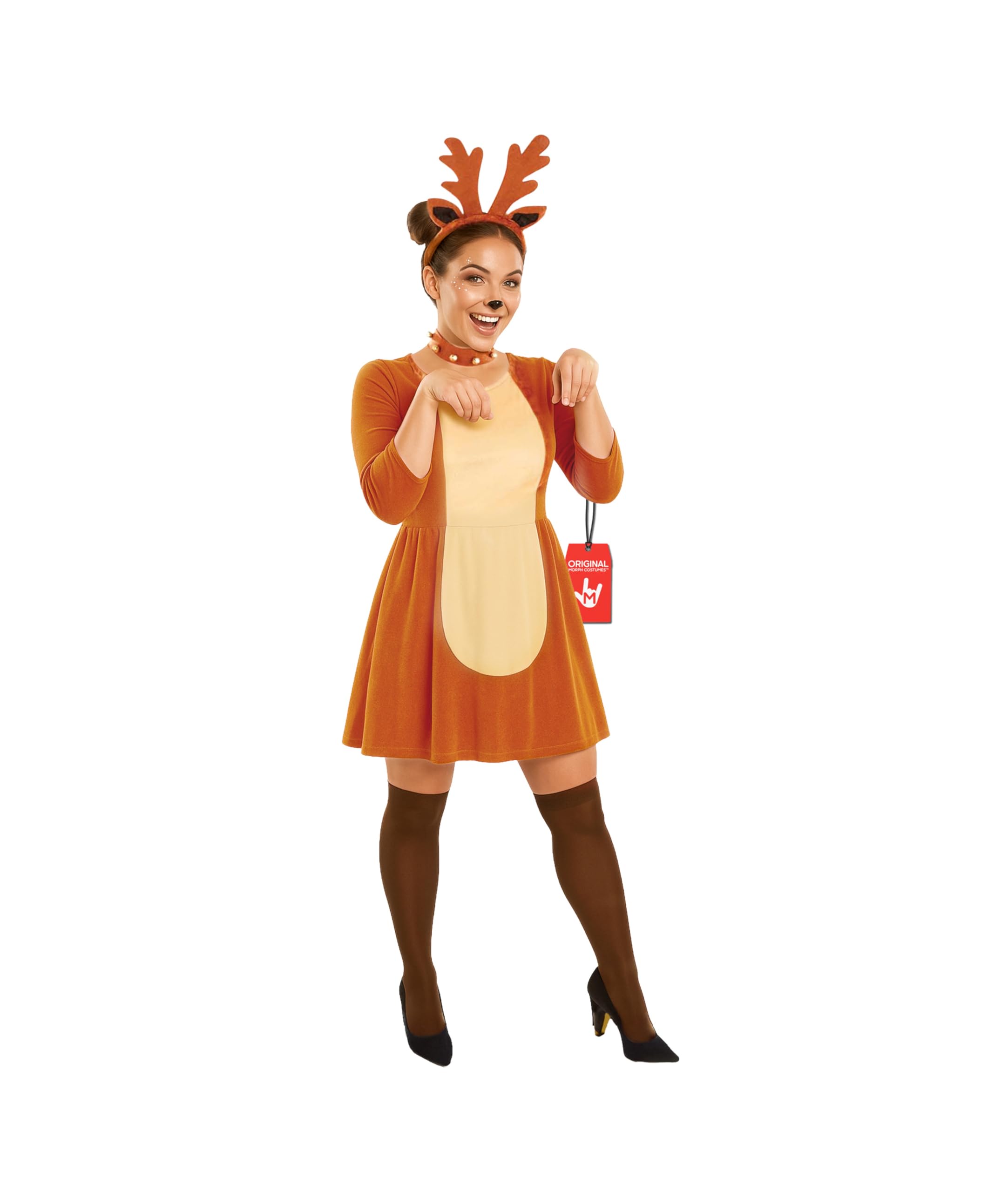 Rendierkostuum voor dames, kerstkostuum, hertenrok, hert, rok, kostuums