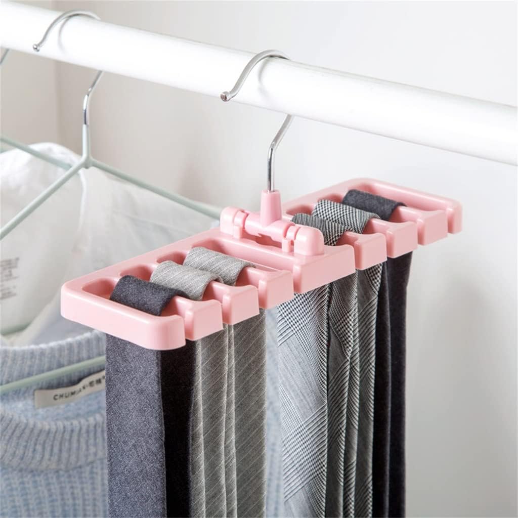 Storage Rack Tie Belt Organizer Ties Hanger Holder Hook Closet Organization Multifunctional Wardrobe(Gray)