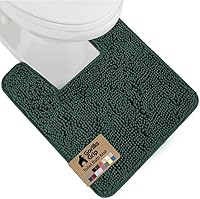 Vista 65 de GORILLA GRIP Alfombra de Baño 44x26, Chenilla Suave Absorbente, Tapetes de Microfibra de Secado Rápido, Respaldo de Goma Lavables Alfombras de Ducha
