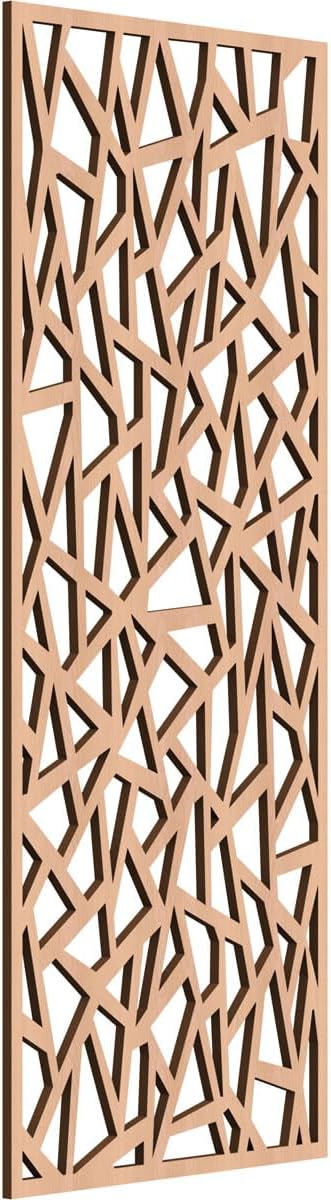 13 3/8"W x 34 3/8"H x 1/4"T Milton Decorative Fretwork Wood Wall Panels, Alder