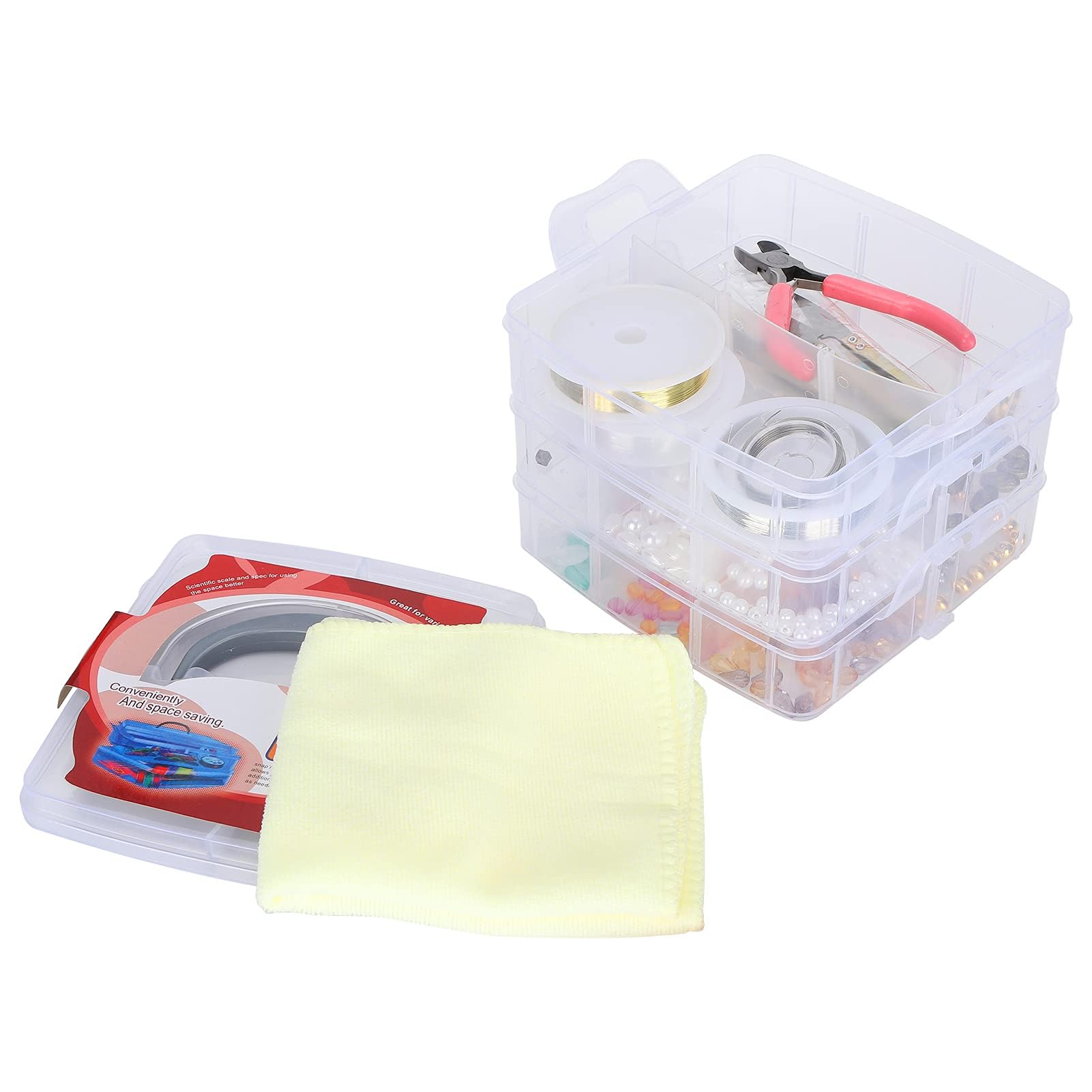 Kit di forniture per la creazione di gioielli da 804 pezzi, materiali fai-da-te per gioielli con strumenti per perline, set per la realizzazione di collane, braccialetti e