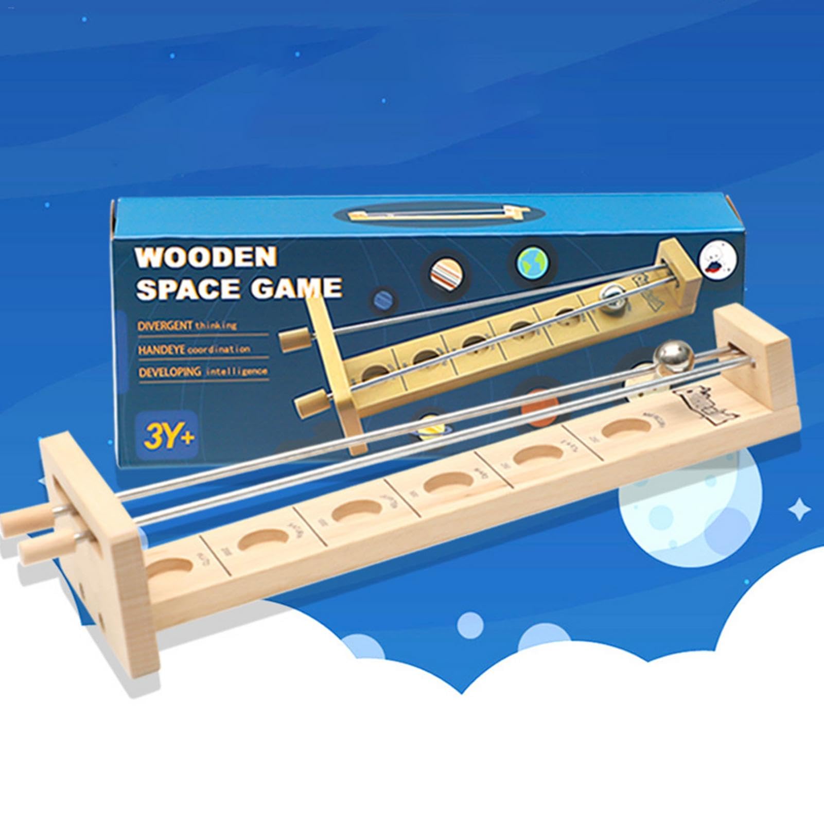 Cattura Il Gioco Della Luna - Spara Il Gioco Della Luna | Gioco Di Palline Lunari In Legno | Gioco Di Equilibrio Con La Palla Lunare | Gioco Di Bilanciamento Per Adulti Con Palla Rotolante Cattura La