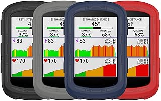 Cover Case for Garmin Edge 840/540 GPS Cycling Computer, Replacement Silicone Protective Case Shockproof and Shatterproof Protective Case Accessory for Garmin Edge 840/540 Bike Computer (4 Pack C)