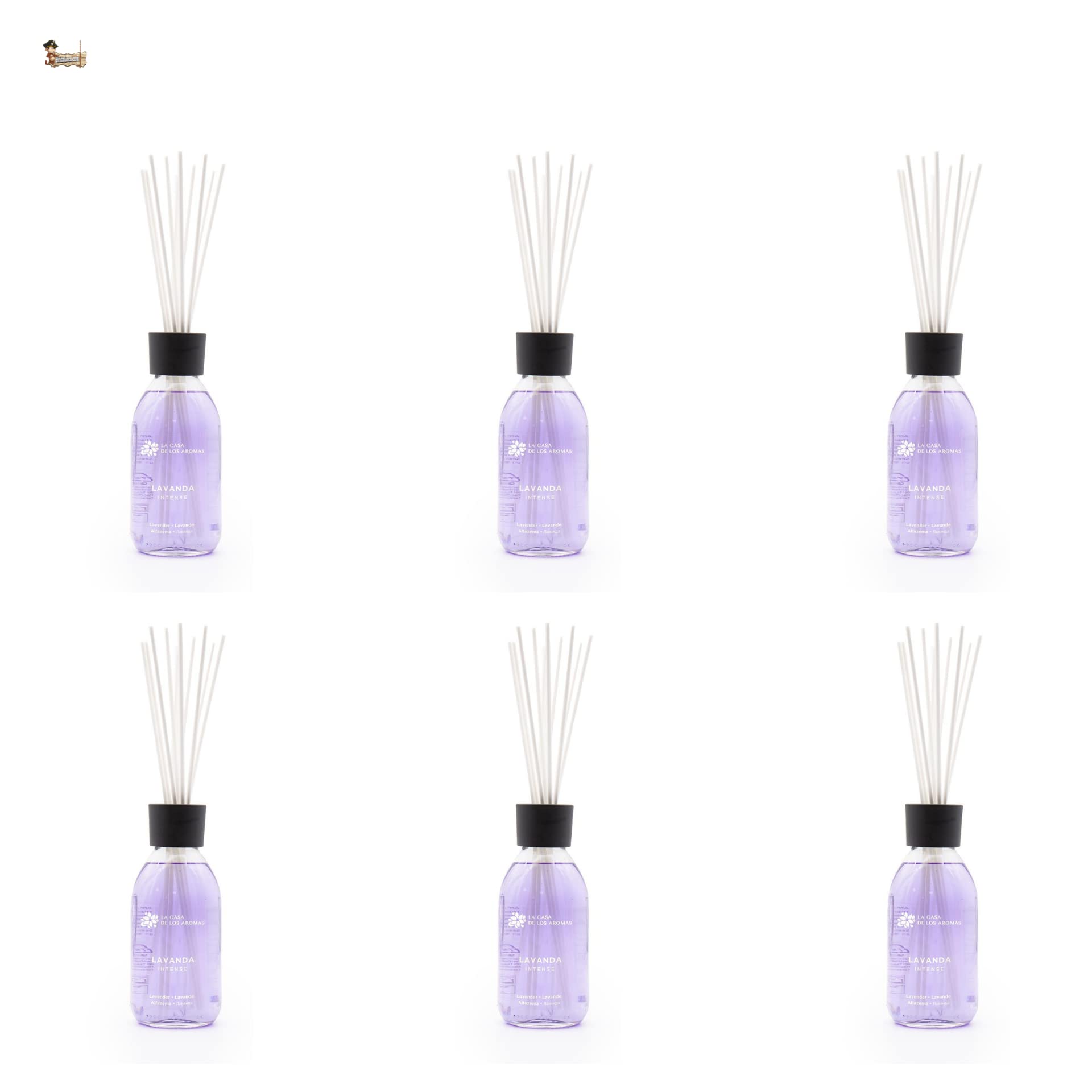BricoLoco.com. Lufterfrischer, intensiver Lavendel, bequemer und sicherer als Kerzen, Lufterfrischer für Zuhause, Zimmer, Mikado (6)