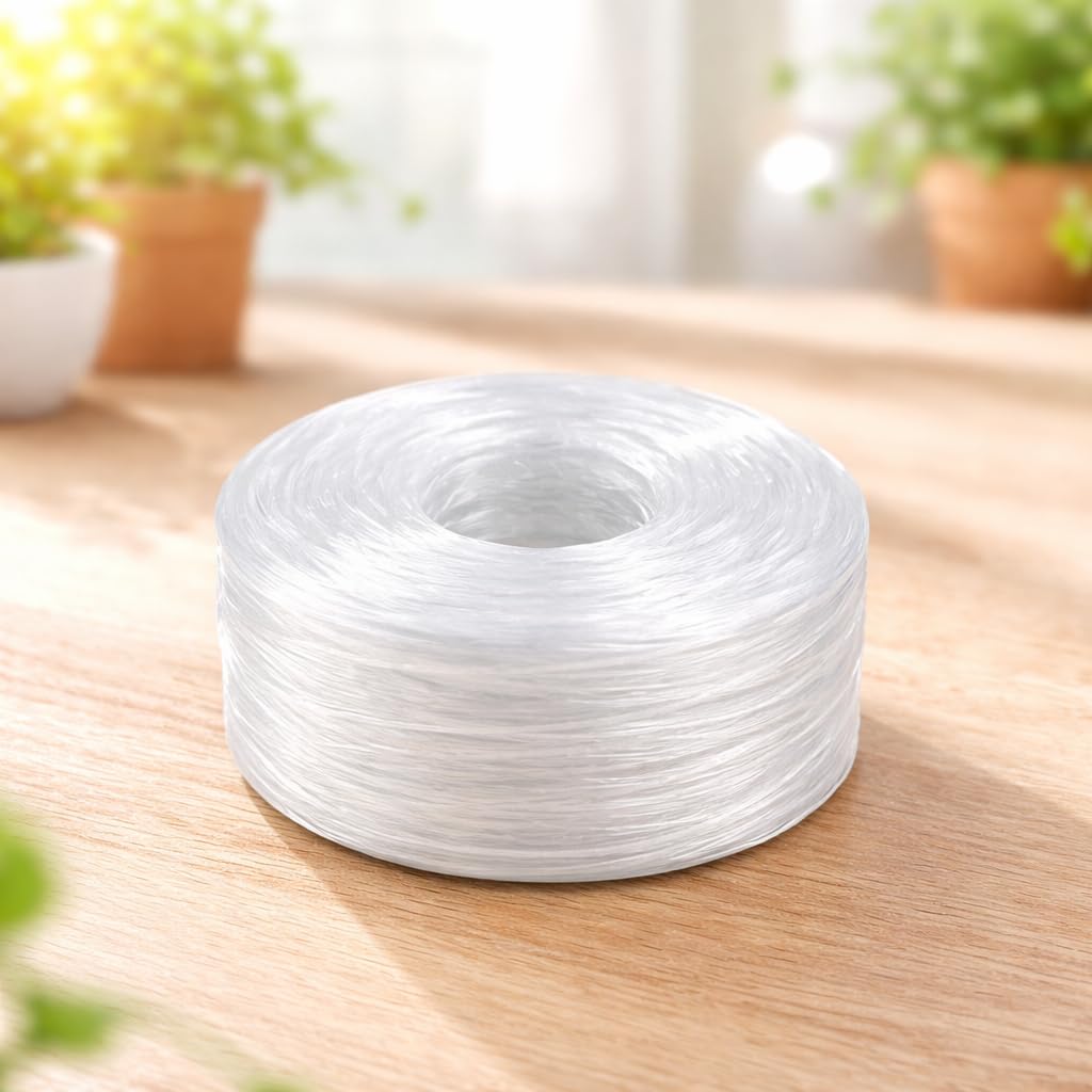 Premium White Plastic Sutli | Extra Strong & Lightweight Packing Twine | High Length Roll | Ideal for Packaging, Bundling & Industrial Us (100gm)-image-14