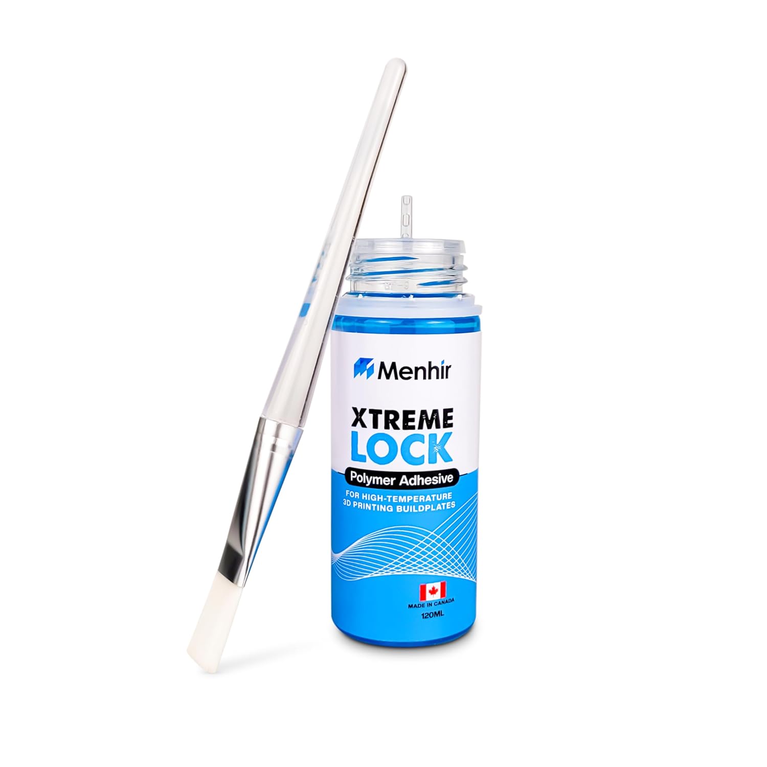 Xtreme Lock (120ml) Professional-Grade All-in-One 3D Printer Adhesive – for PLA, ABS, PEEK, Nylon, PC, PETG, and Many More – Reduces Warping – Enhances Build Plate Adhesion – Easy to Use and Clean