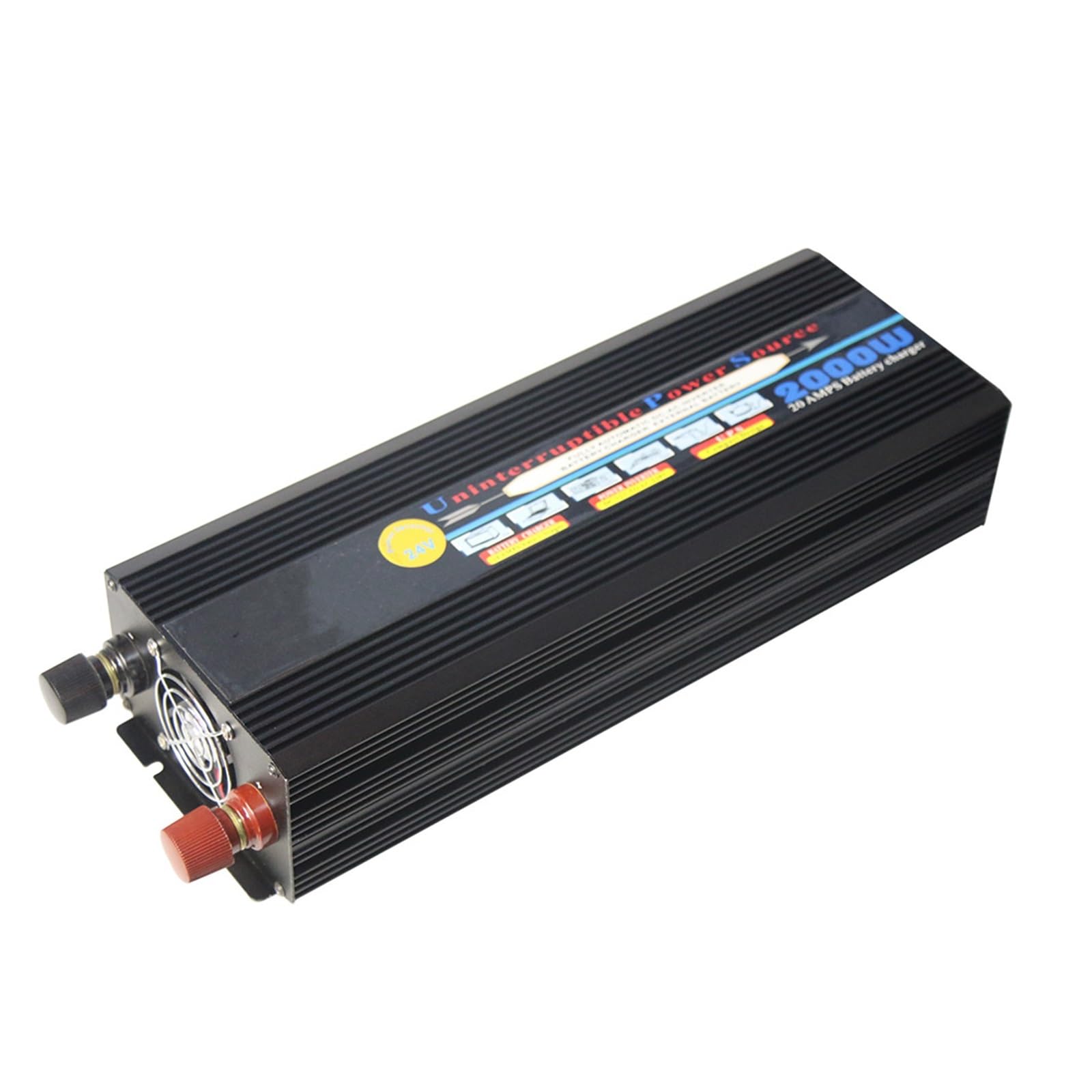 Onduleur 12V 24V 2000W onde modifiée convertisseur charge continue maison