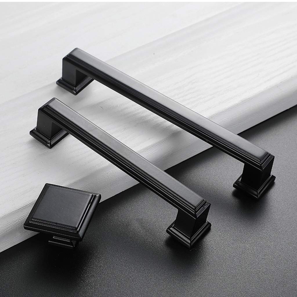 Poignée de meuble style américain en zinc argenté pour mobilier et placard haut de gamme