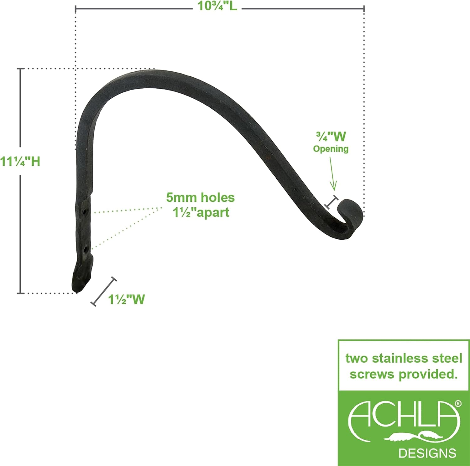 10" Arc Bracket, Pack of 2