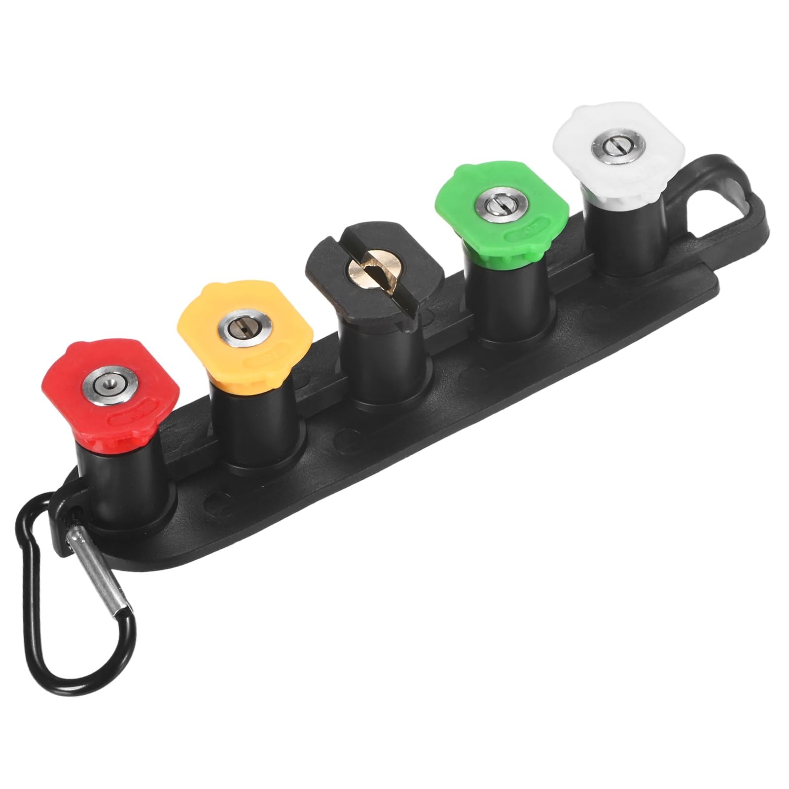 M METERXITY 5-Pack Pressure Washer Spray Nozzle Tips with Holder, 1/4 Inch Quick Connect, 4000PSI Multi-Degree Pressure Washer Accessories for Car/Surface Cleaning, Orifice 4.0 — image 1