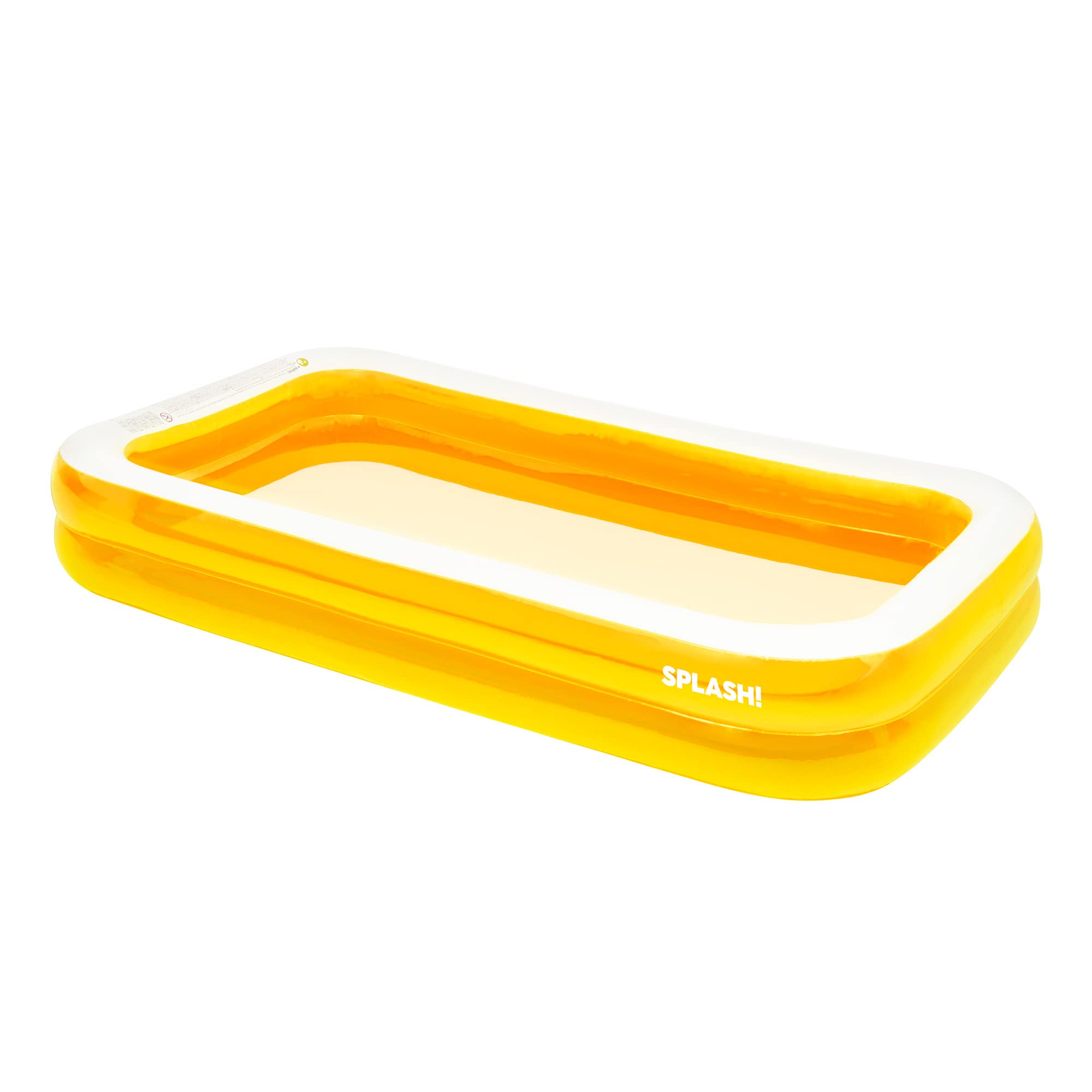 Splash Paddling Pool - Inflatable Pool - Large - Orange