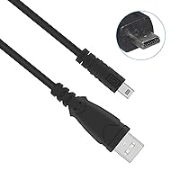 Vista 2 de Sqrmekoko Cable de transferencia de datos de interfaz USB compatible con Nikon Digital SLR D3300 D750 D5300 D7200 D3200, Coolpix L340 L32 A10