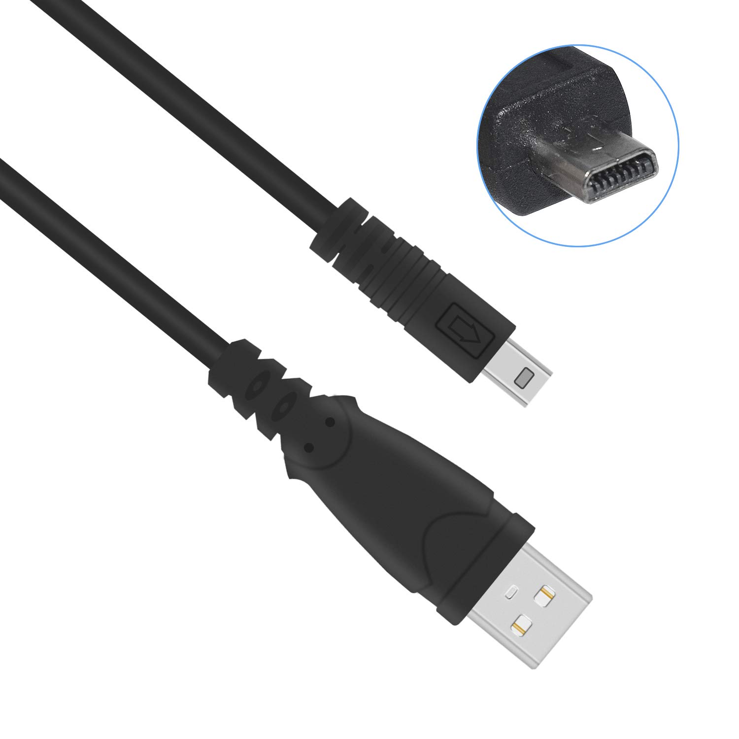 Cavo USB Dati E Ricarica Per Nikon UC-E6, UC-E16, UC-E17, UC-E23 - Compatibile Con Reflex D3300, D750, Coolpix L340, A10 E Molte Altre, Lunghezza 1m