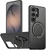 Rongep Samsung Galaxy S26 Ultra için Kılıf Mag-Forge 360° Döndürülebilir Yüzük Stantlı [MagSafe ile Uyumlu] S26 Ultra Koruyucu Hibrit Tasarım Güçlü Manyetikli Samsung S26 Ultra Kılıf Siyah