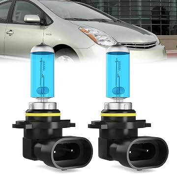 Fog Light Bulbs Fit For Toyota Prius 2004-2009, 9006 Fog Lights Halogen Bulb, 6000K White Light, Plug and Play, Pack of 2